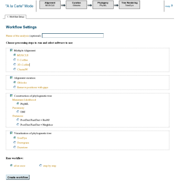 "A la carte" screenshot